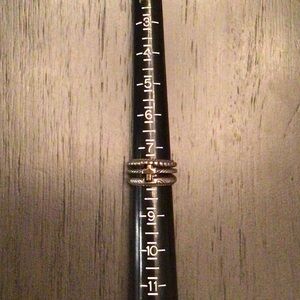 Brighton Two-Tone Ring Jewelry with Gold Accent Cross